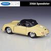 WELLY 1/24 Porsche 356A Speedster Classic Vintage Car Alloy Scale Car Model Diecast Metal Static Children Toy Car Vehicles Gifts
