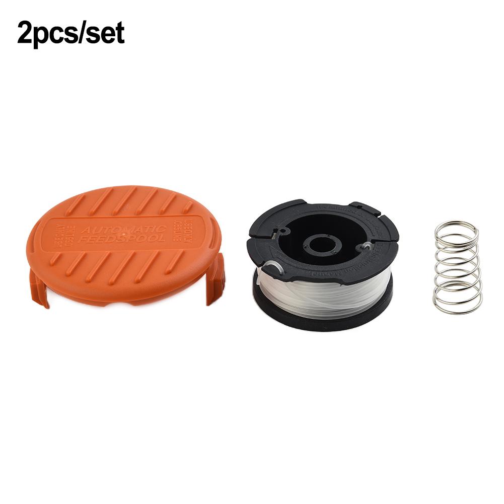 Spool Line + Cover Cap For Black And Decker BST2018/BDST182ST1/BESTE625 Set New