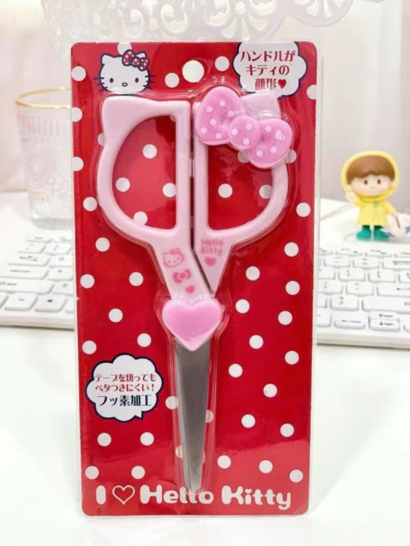 

Hello Stainless Kitty Kuromi Steel Scissors, Cute Stationery, Handicraft Scissors, Multi-purpose Fabric Scissors Set