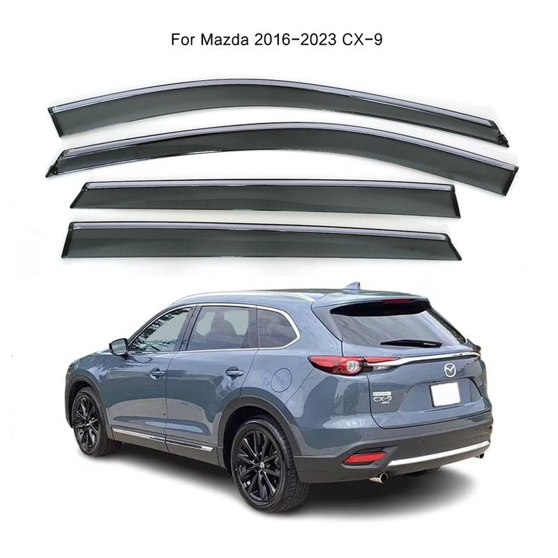 

Injection molding for Mazda 16-23 CX-9 rain window weatherproof board, with bright strip rain side or side window deflector