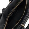 Calvin Klein Brand Letter Logo Zipper Closure Synthetic Material Shoulder Handbag Women's Space Black