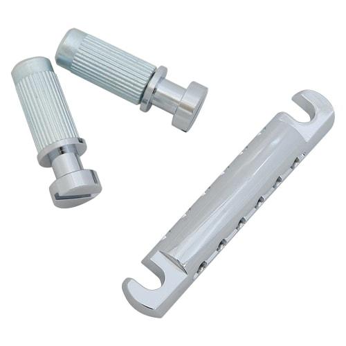 

GOTOH Stop Tailpiece, Aluminum, Chrome (PGE-101AC) GE101AC