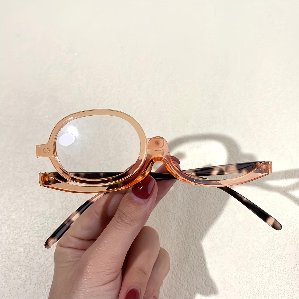 

Увеличительные очки для чтения с вращающимися линзами, косметические очки для пресбиопии, очки для чтения +1,0 до +4,0 +250 коричневый