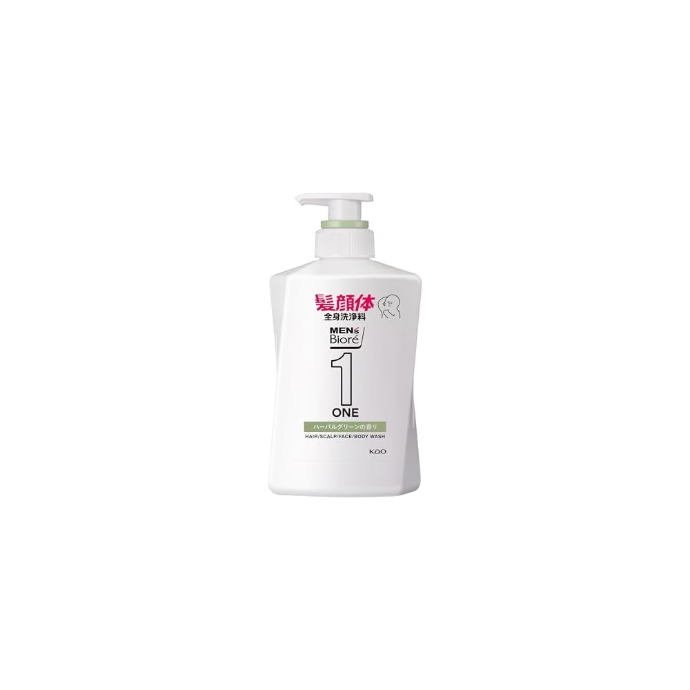 

Biore Men s One All-in-One Body Wash Herbal Green Scent Pump 480ml