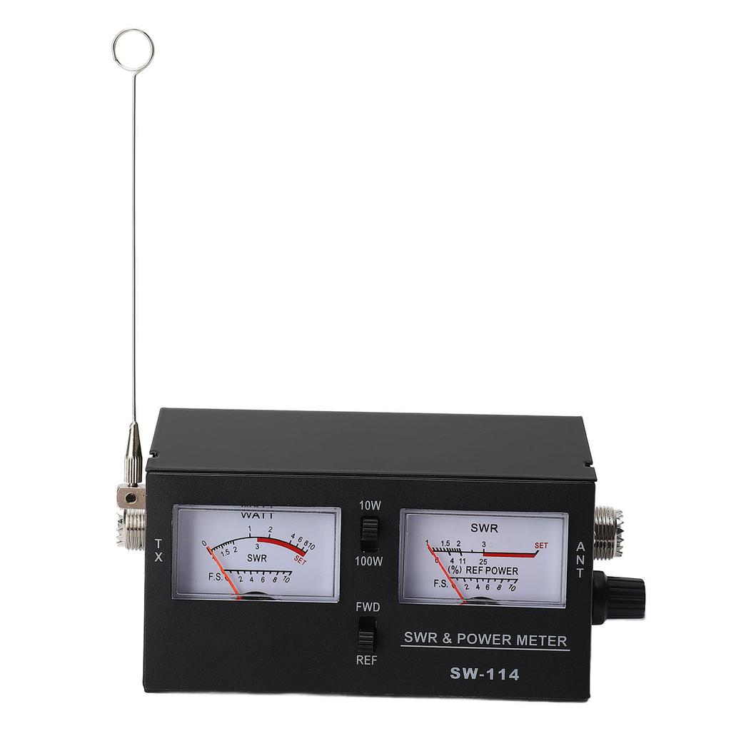SWR and Power Meter 0‑10W 0‑100W 3 Functions SWR RF Field Strength Tester with S0239 Connector
