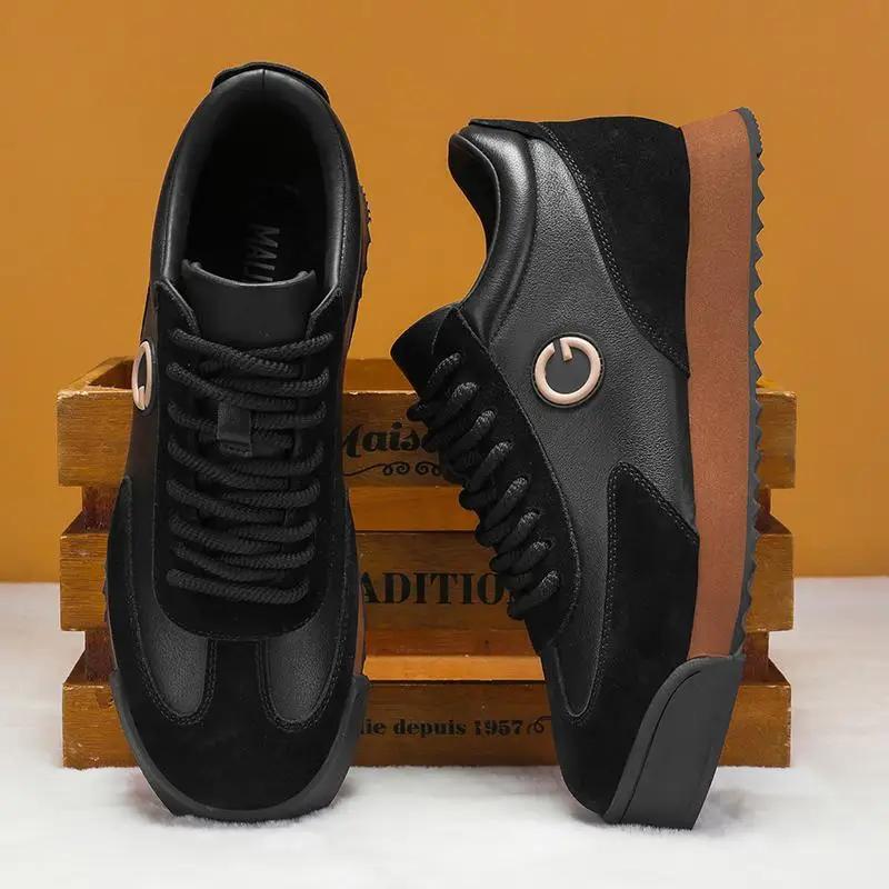 Mens Sneakers Walking Fashion Brand Running Sport Male Man Leather Shoes for Men Designer Platform Men Casual Shoes