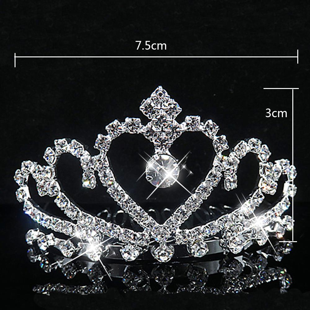 Princess Crown For Girls Party Bridal Crown Tiara Diadem Crystal Floral Wedding Bridal Hair Accessories Head Jewelry Gifts