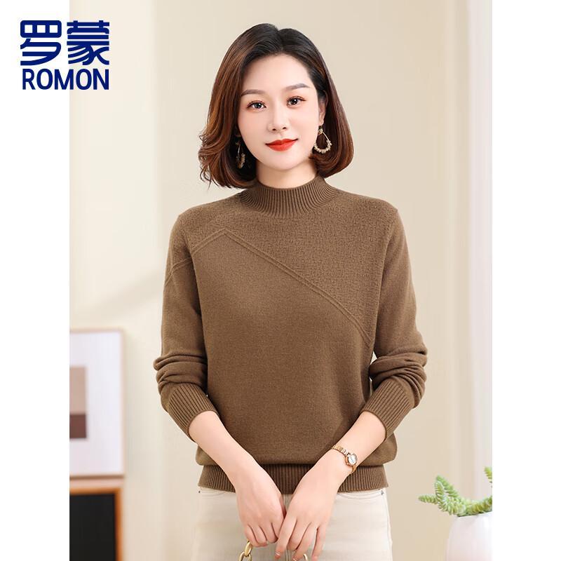 Women's Pure Wool & Cashmere Blend Half-Neck Sweater