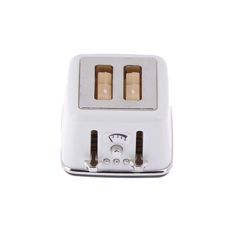 1/12 Scale Dollhouse Bread Machine with Toast Miniature Cute Decorations Toaster Dollhouse Mini Accessories 4 Styles