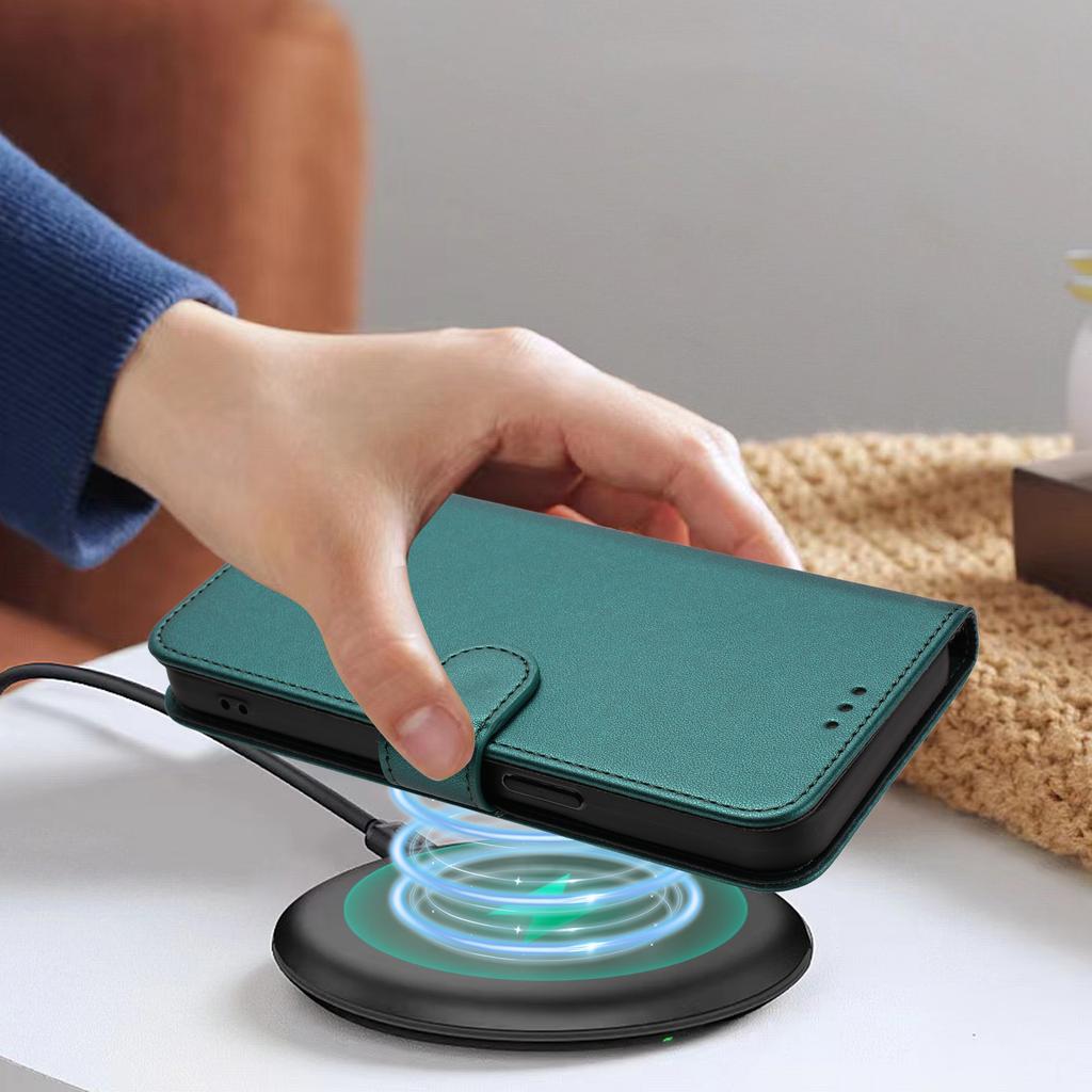 For Motorola Moto G85 5G/Motorola Edge 50 Fusion 5G Leather Case Wallet Stand Phone Cover with Wrist Strap