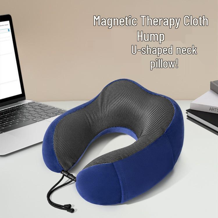 Custom U-Shaped Memory Foam Neck Pillow with Embroidered Logo for Promotion and Gift