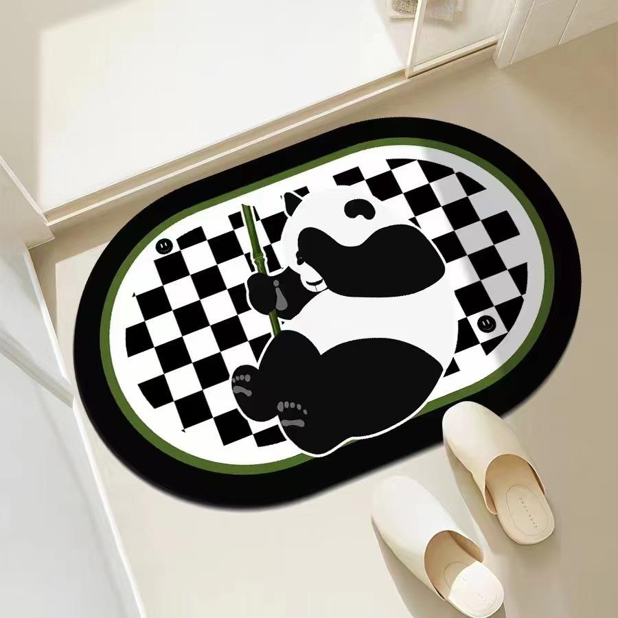 Cross-border Marble Diatom Mud Floor Mat Bathroom Absorbent Mat Entrance Door Mat Toilet Non-slip Quick-drying Foot Mat