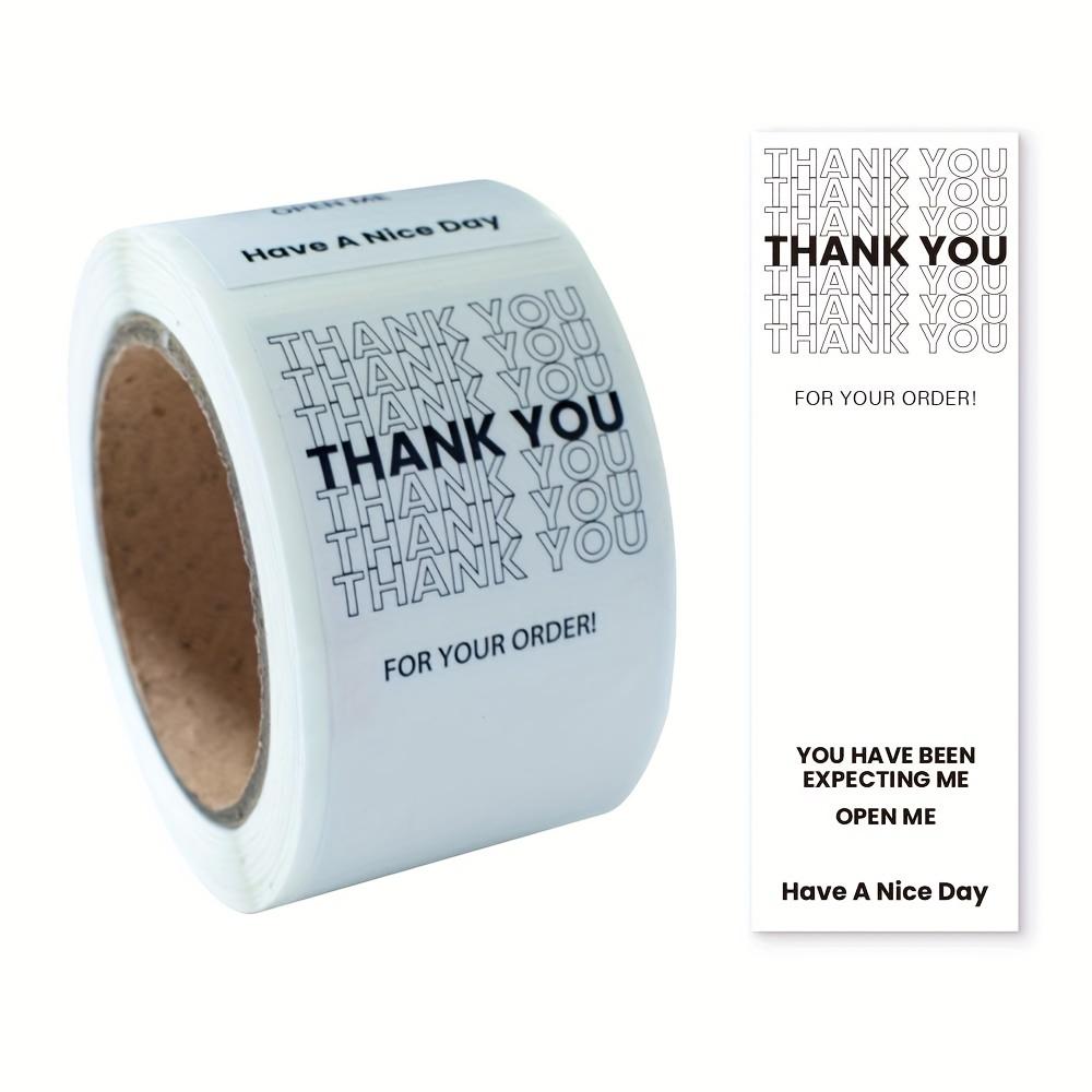 Minimalist Rectangular Stickers, Gift Box Sealing Stickers, Self-adhesive Coated Paper Labels for Packaging, Suitable for Gift Wrapping Sealing