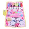 2 in 1 Baby Piano and   Mat 13 Keys 5 Music Instruments Sounds Interactive Game Baby Musical Mat for Toddler
