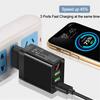5V 3A Charger Head Digital Display High Compatibility ABS Portable 3-USB Charger Head
