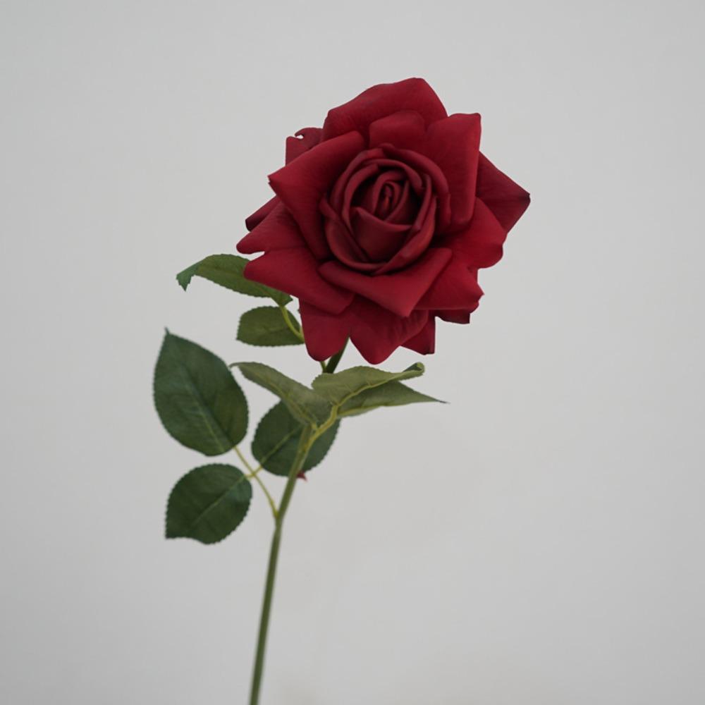 Cloth Artificial Rose Flower Iron Wire Simulation Rose Realistic Artificial Rose  Home Decoration