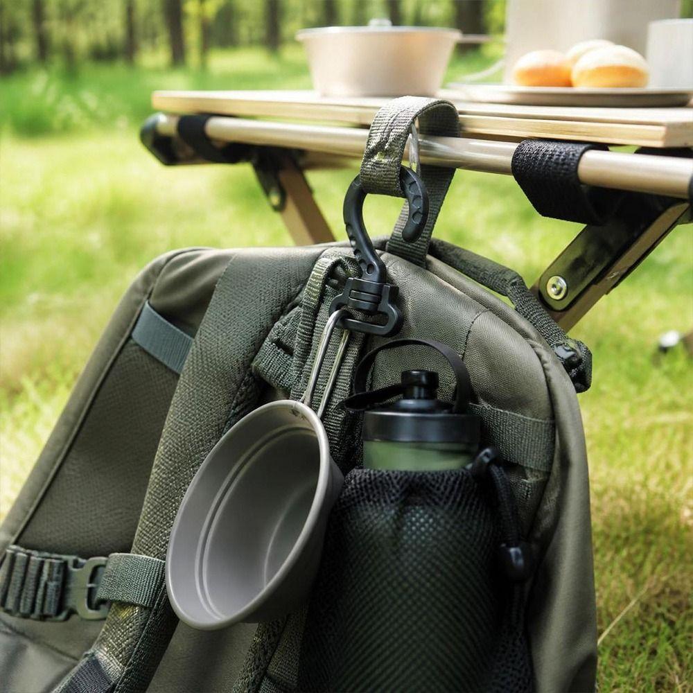 10pcs Multi-functional Rotating Backpack Hook  for Luggage Webbing Bag Backpack
