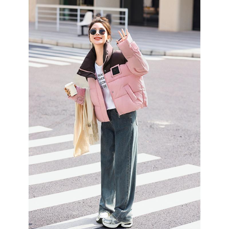 New Women's Winter Short Down Cotton Clothes Fashion Design Sense Loose Thickened Warm Jacket Tide