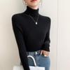 Women's Slim Fit Seamless Cashmere Turtleneck Sweater - Versatile, Flattering Knit for Autumn/Winter