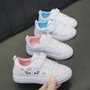 2025 Children's Little White Shoes Girls' Student Flat Bottom Casual Sports Shoes Low Top Spring Korean Plate Shoes