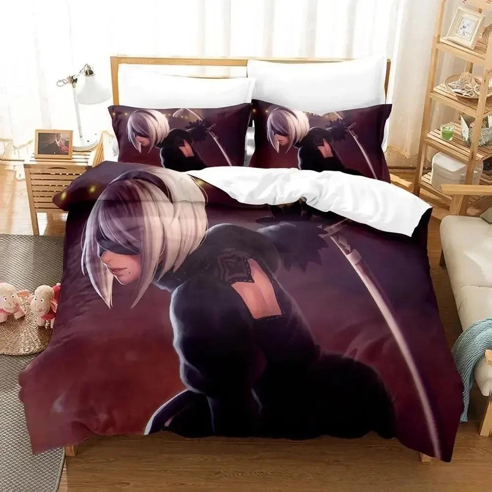 Nier Automata Bedding Set For Bedroom Soft Modern Bedspreads Comefortable Kids Duvet Cover Quilt Cover And Pillowcase