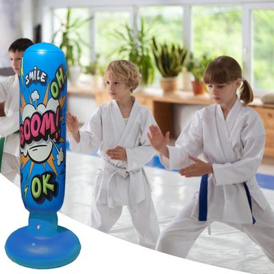 Kids Inflatable Punching Bag Exquisite Pattern Vibrant Color PVC Waterproof Karate Punching Bag Boxing Equipment