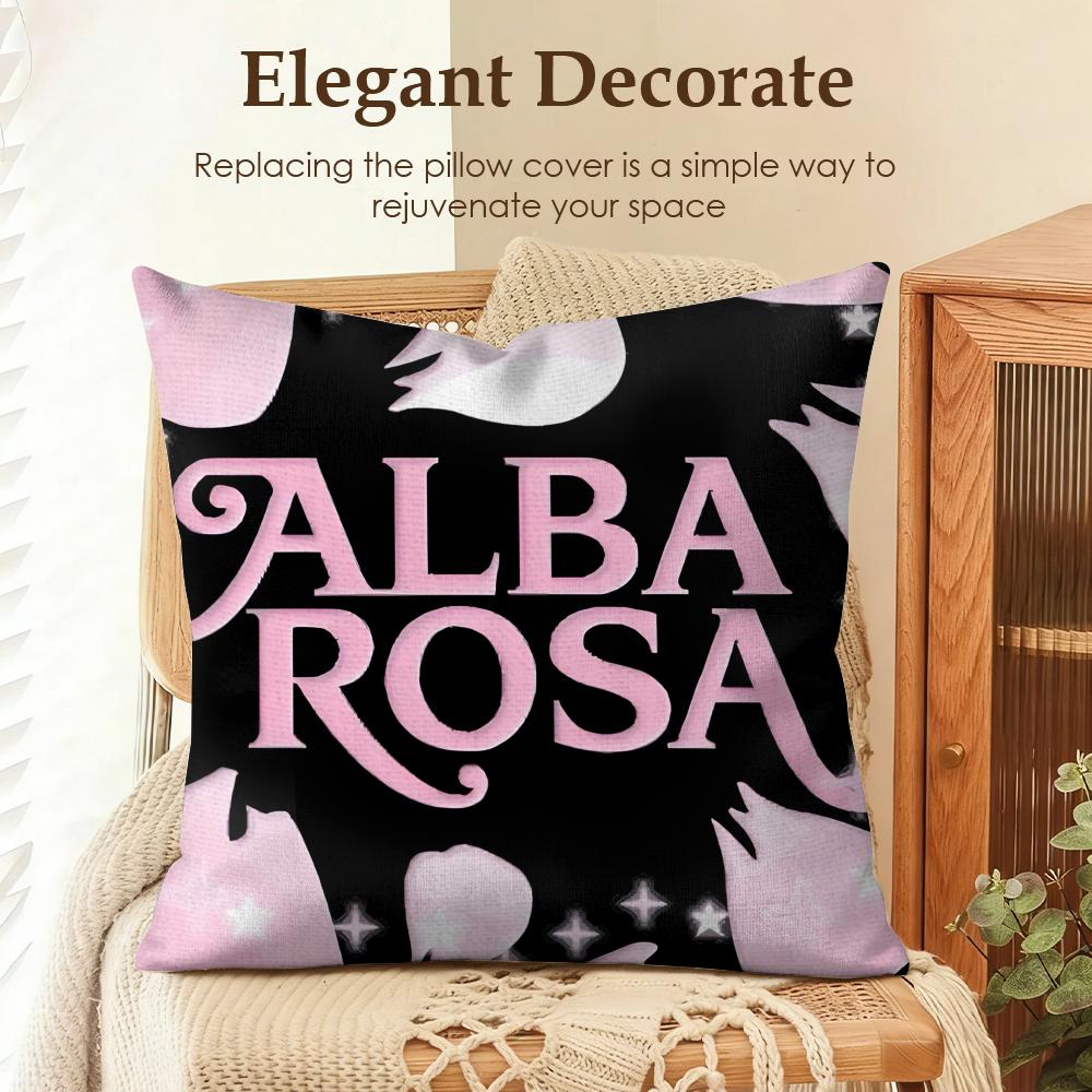 Fashion AALBA RROSA Cushion Cover Natural Linen Organic Fabric DoubleSided Printing Sofa Home Decor Gift Pillow Case