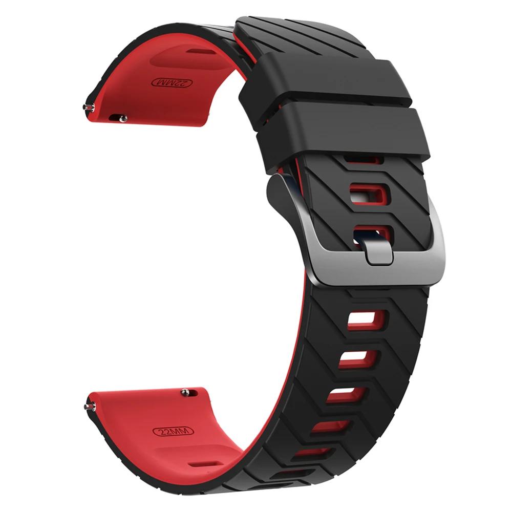 

22-мм силиконовый ремешок для HUAWEI WATCH 5 4pro/GT6 5 Pro/GT 5 6 4 3 46мм Runner Ultimate Браслет Спортивные ремешки Аксессуары 1Pcs 22mm