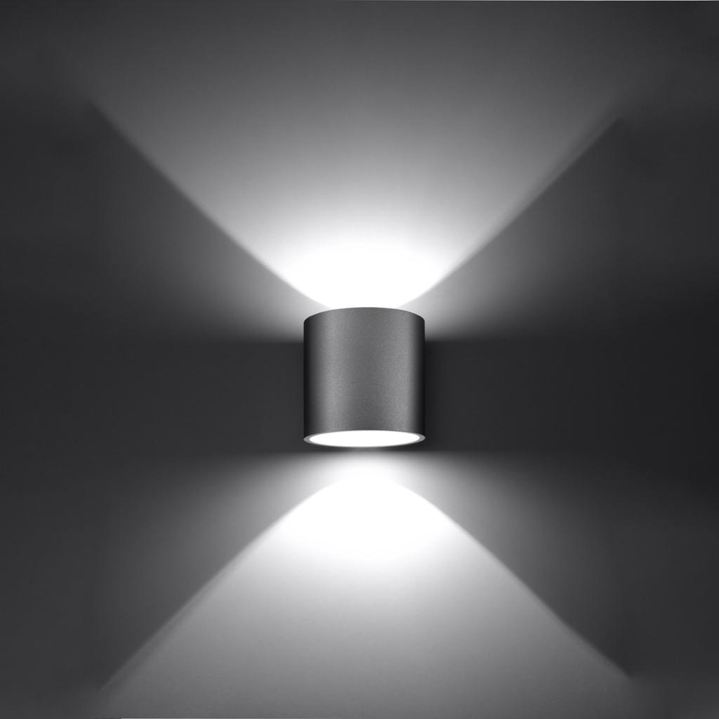Orbis 1 Grey Wall Lamp