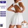 Womens Sporty Cut-Out Back Athletic Dress Golf Tennis Running Fitness Wear