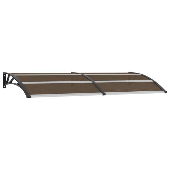 VidaXL Auvent de Porte Store Marquise de Porte d’Entrée Marquise d'Accueil Solaire Toit Abri Banne Ombre Protection Noir 45636