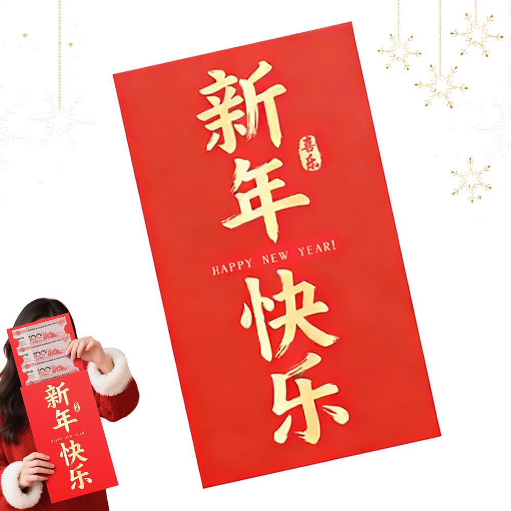 Chinese New Year Red Envelopes Traditional Giant Gold Character Holiday Decor New Year Chinese Money Envelopes For Wedding