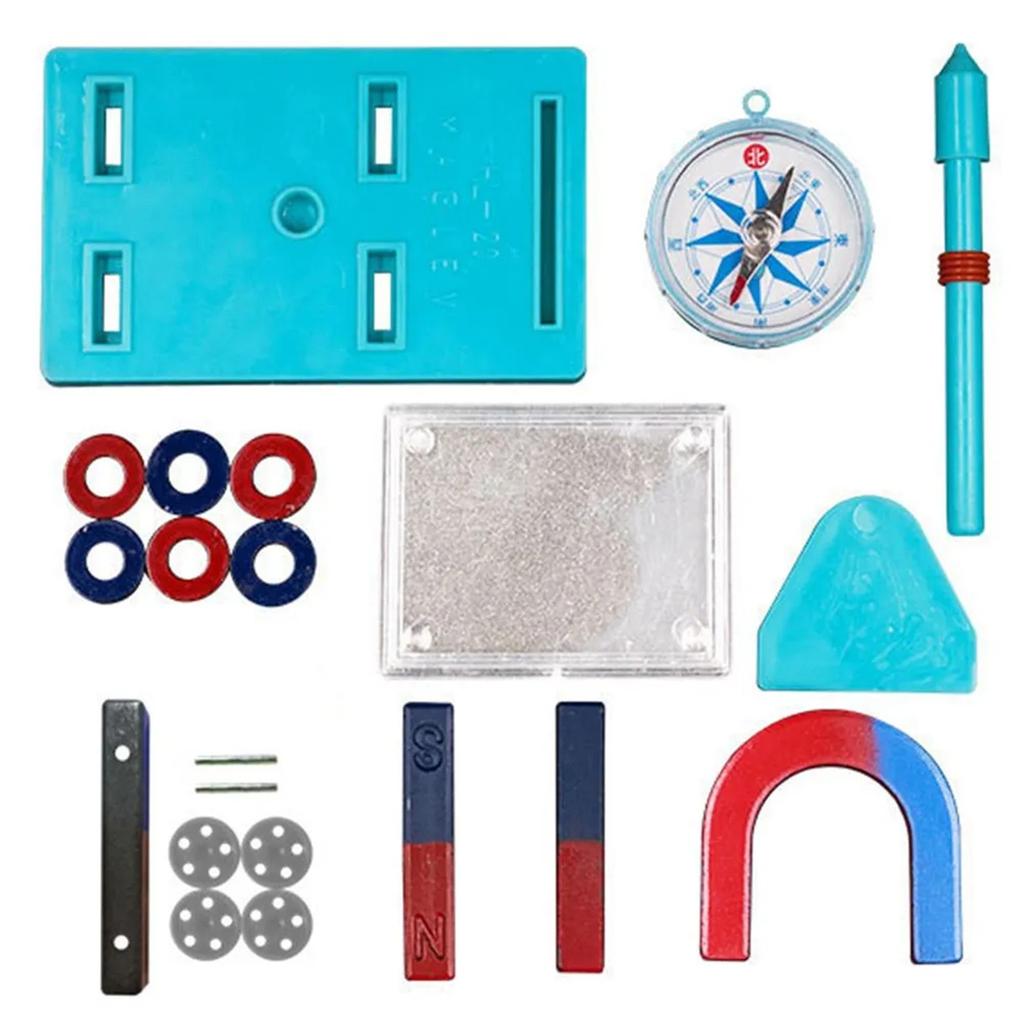 Set de magneți didactici cu inel în formă de potcoavă în formă de U pentru elevii de școală primară