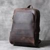 Sivok Retro Men's Genuine Leather Cowhide Laptop Backpack