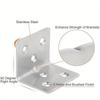 16 PCS Stainless Steel Corner Brace Duty Right Angle Bracket Metal Joint Bracket Shelf L Shape Bracket Shelves Furniture Cabinet
