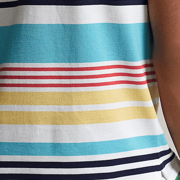 Polo Ralph Lauren SS23 Striped Logo Embroidered Short Sleeve Polo Shirt Men Polo Shirts Multicolor MNPOKNI1N822215-100