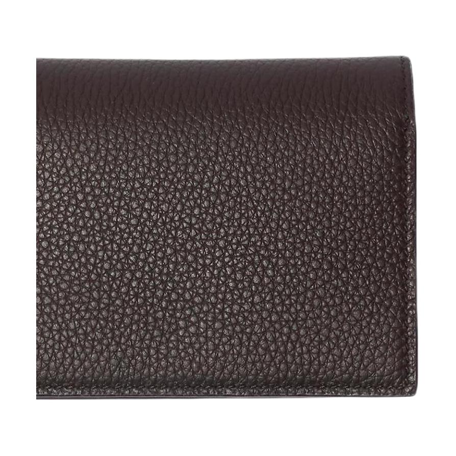 Burberry Bloomsbury Logo Classic Calfskin Card Holder Men Accessories Mud-Brown 81204911