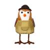 Stylish Handmade Bird Ornament Seasonal Harvest Bird Figurine Ornament Gift for Friend and Family Thanksgiving