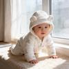Unisex Baby Flannel Jumpsuit - Warm, Thickened Autumn/Winter Crawling Outfit for Newborns & Toddlers