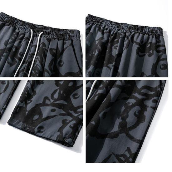 2025 neue Mode Herrenhosen Trendy Kordelzug Freizeithosen Retro Gerades Bein Weites Bein Freizeithosen