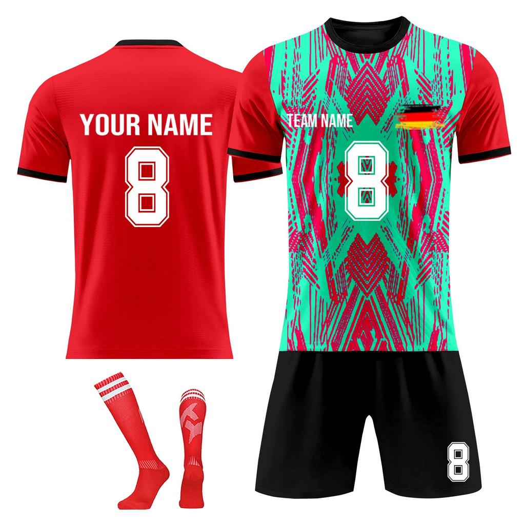 Personalised Shirts Kit Mens Girls With Name Number Custom Football Jerseys For Boys Training Suit