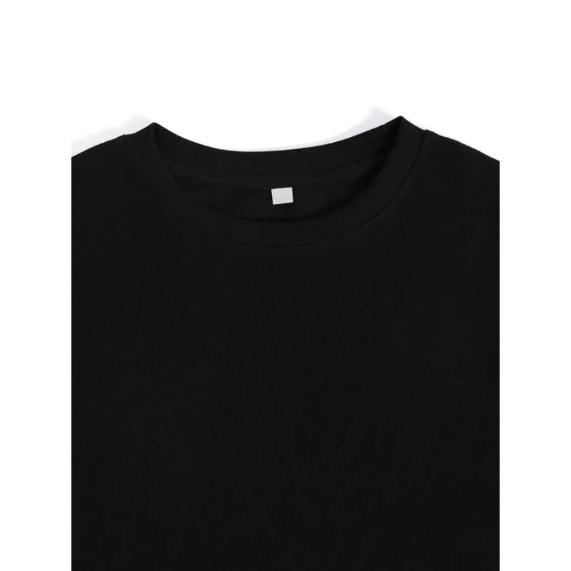 Womens I Told Ya Pink Cursive Slogan Tee Casual Round Neck Short Sleeve H Line Fit Black Top