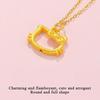 Sweet Cute Kitty Pendant Necklaces For Women Cartoon Style Female Stainless Steel Neck Chain Jewelry Girls Daily Wear Chains