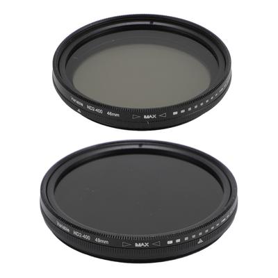 Filtro ND Ajustable Filtro de Densidad Variable ND2-400 Filtro de Lente de Cámara para ND2-ND400 Lente de Cámara