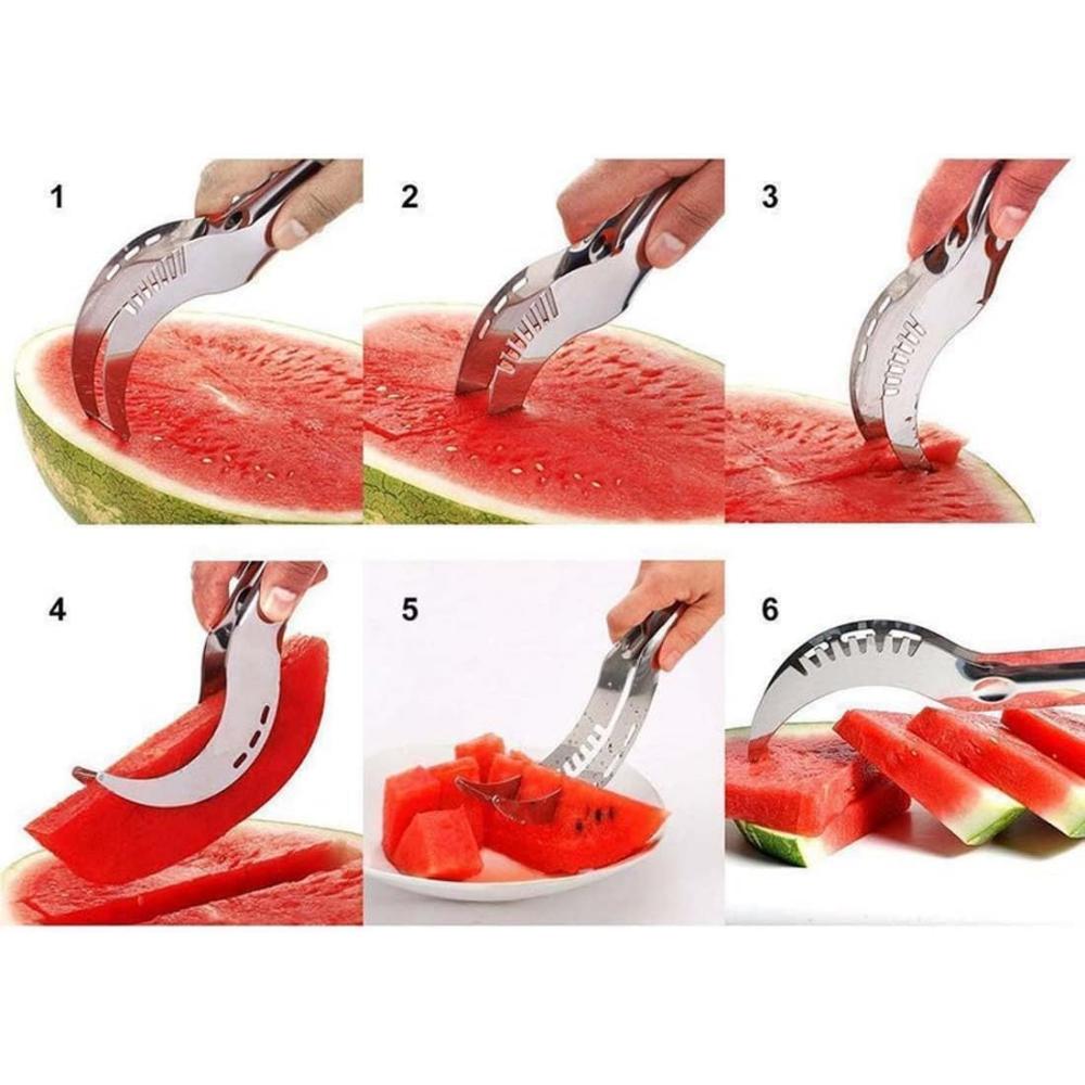 Watermelon slicer, stainless steel cutter, cutter, pitaya, papaya and soft fruit cutter