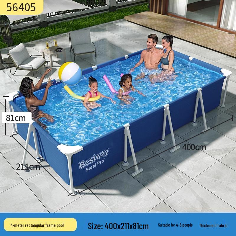 Bestway Inflatable Family Frame Pool for Kids and Home Use