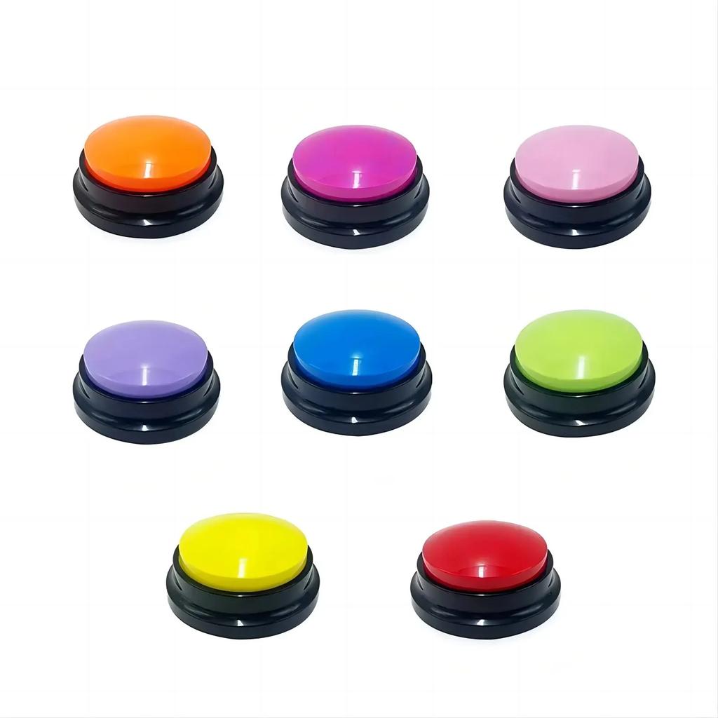 Dog Communication Buttons Voice Recording Button for Pet Training Buzzer Record Playback Funny Gift for Talking Pet Random Color