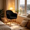 Fauteuil Élégant, Chaise de Salle à Manger, Chaise de Cuisine, Chaise de Salon, Chaise de Maquillage, Chaise de Bureau, Chaise de Travail (uniquement avec 1 chaise de bureau)