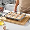 Nonstick Baking Mold Silicone Muffin Pan for Baking, 6/12-Cavity Easy Release Cake Muffins Tray Mold, Food Grade Cupcake Kitchen Flexible Cups