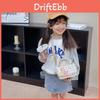 Fashion Simulation Pearl Bow Design Whoundstooth Pattern Children Shoulder Bag For Daily Use